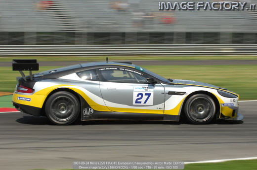 2007-06-24 Monza 228 FIA GT3 European Championship - Aston Martin DBRS9